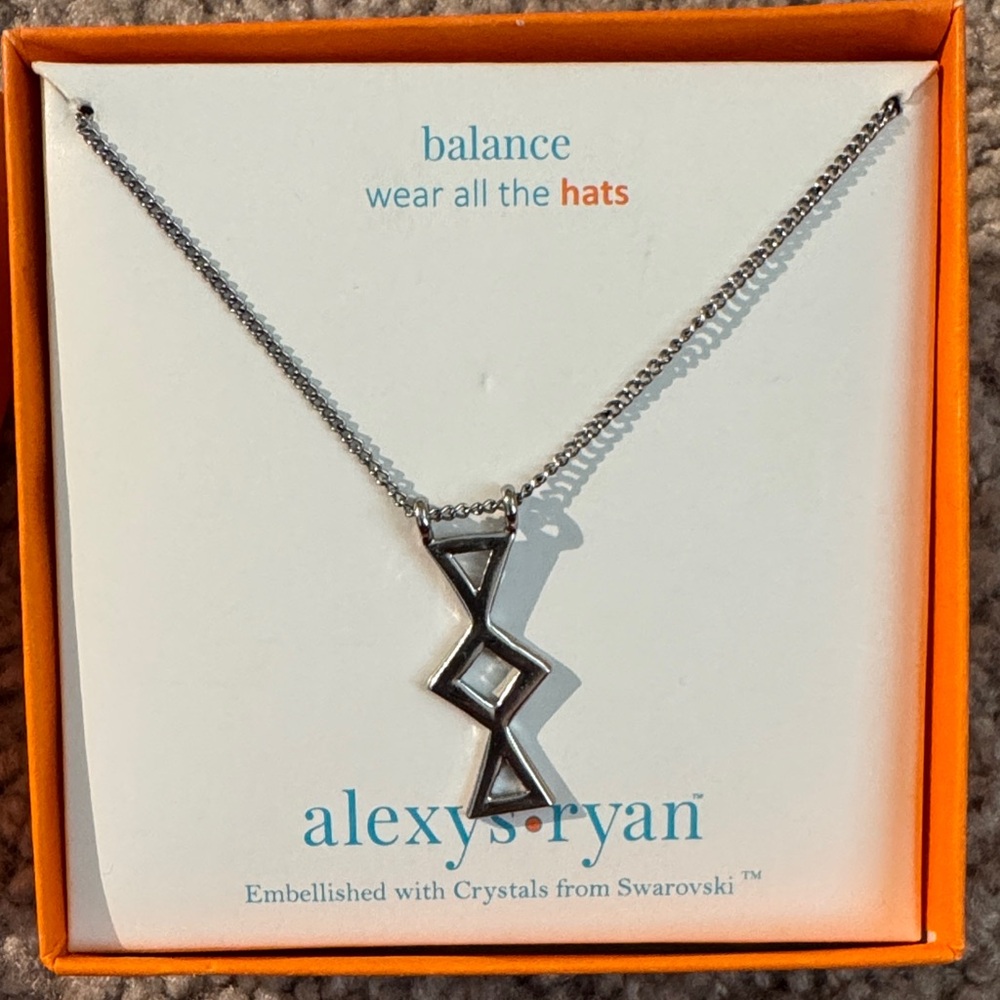 Silver Geometric Necklace